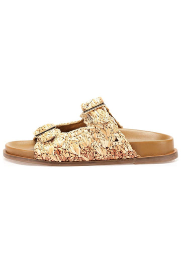 Inuovo Pantoletten Leder/Textil Crema - surf4shoes