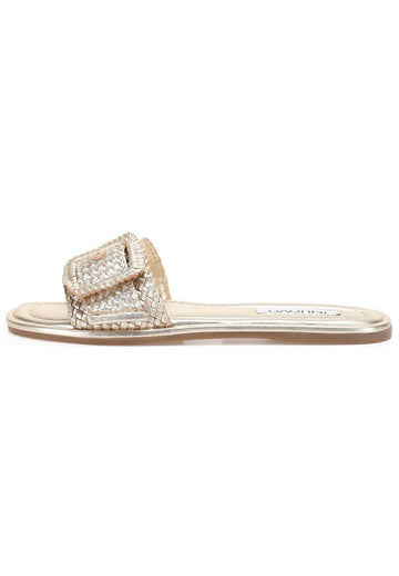 Inuovo Pantoletten Leder Gold - surf4shoes
