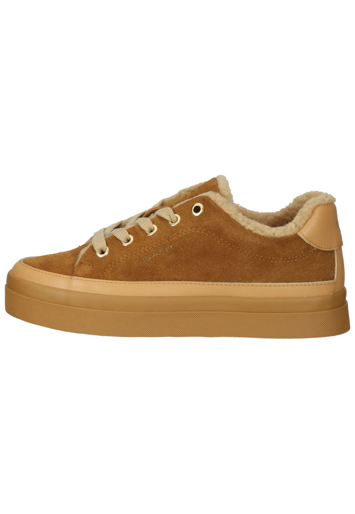 GANT Sneaker Leder Gold-Braun Warmfutter - surf4shoes