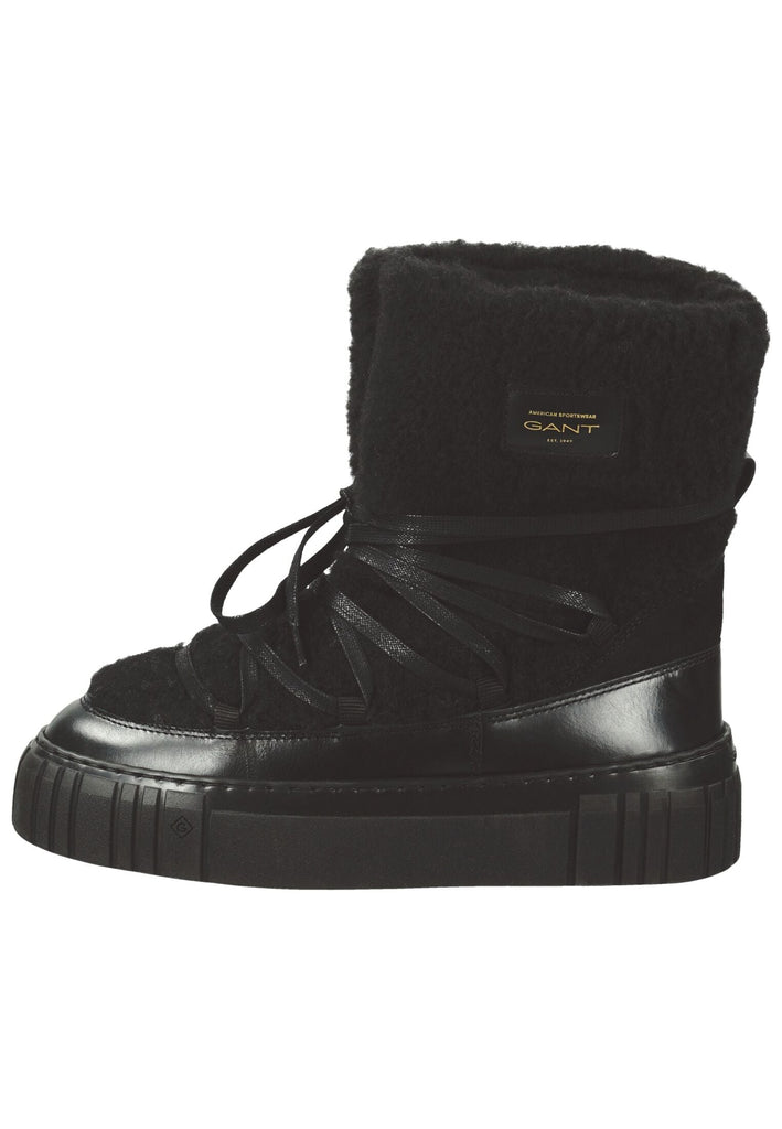 GANT Stiefelette Leder/Textil Schwarz - surf4shoes