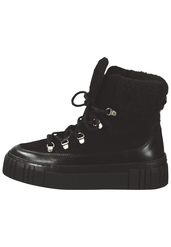 GANT Stiefelette Leder/Textil Schwarz - surf4shoes
