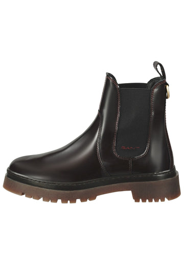 GANT Stiefelette Leder/Textil Bordeaux - surf4shoes