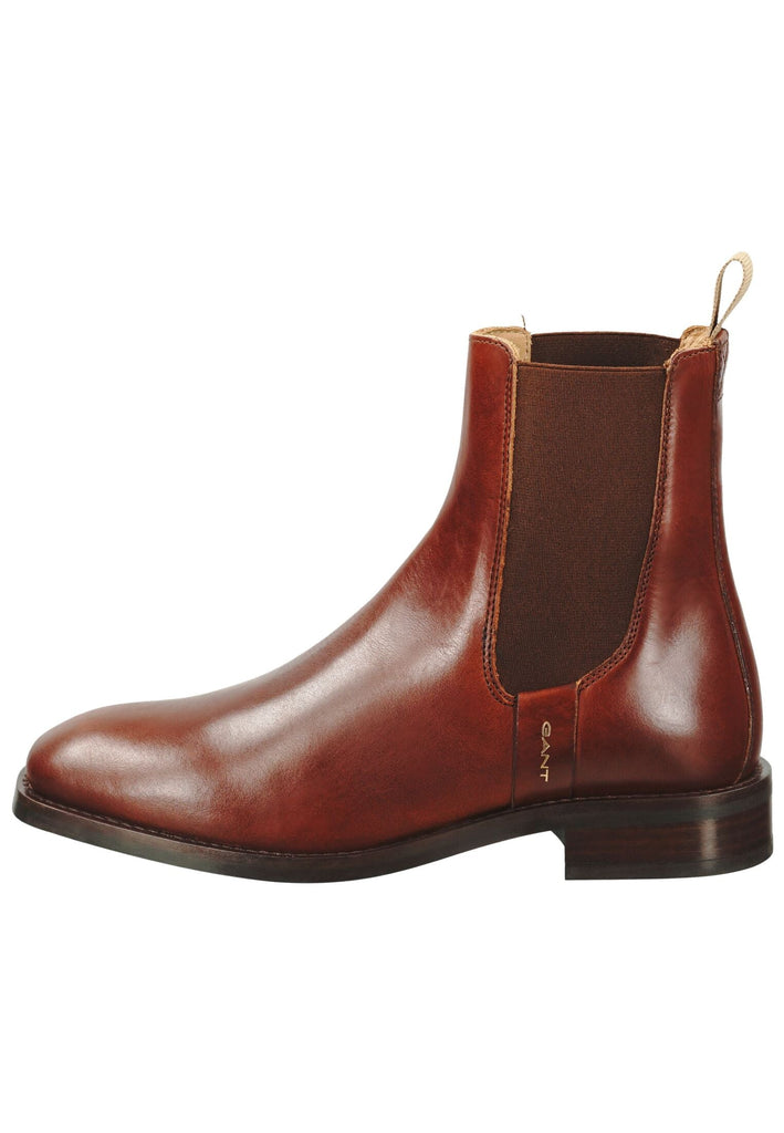 GANT Stiefelette Leder/Textil Cognac - surf4shoes