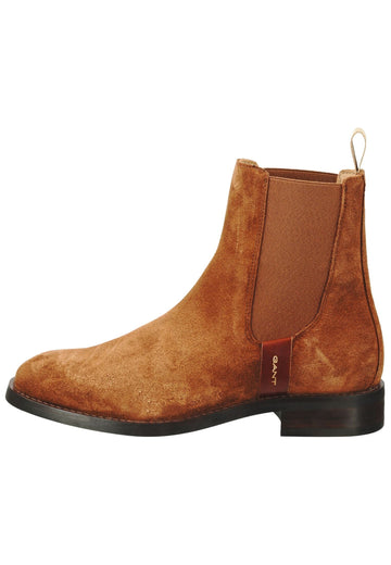 GANT Stiefelette Leder/Textil Cognac - surf4shoes