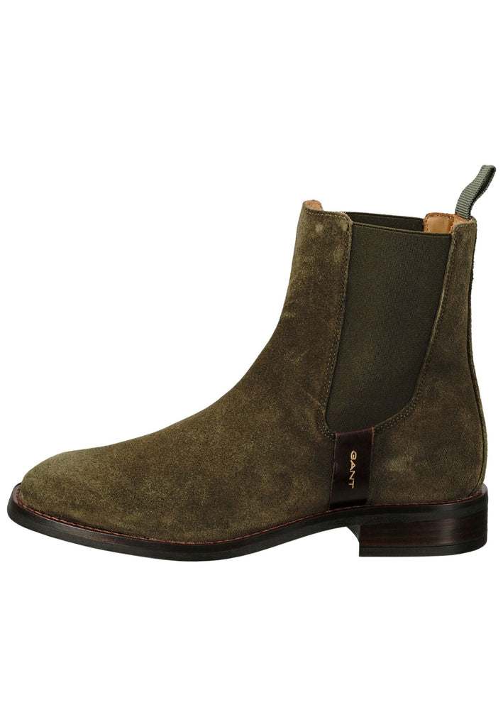 GANT Stiefelette Leder/Textil Dunkelgrün - surf4shoes