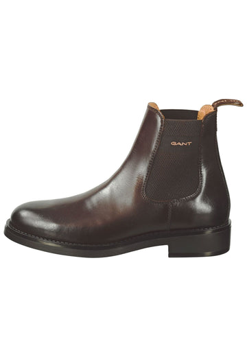 GANT Stiefelette Glattleder Dunkelbraun - surf4shoes