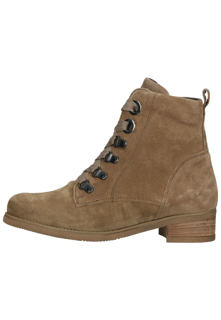Waldläufer Stiefelette Leder Taupe Warmfutter - surf4shoes
