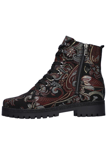 Waldläufer Stiefelette Leder Schwarz - surf4shoes