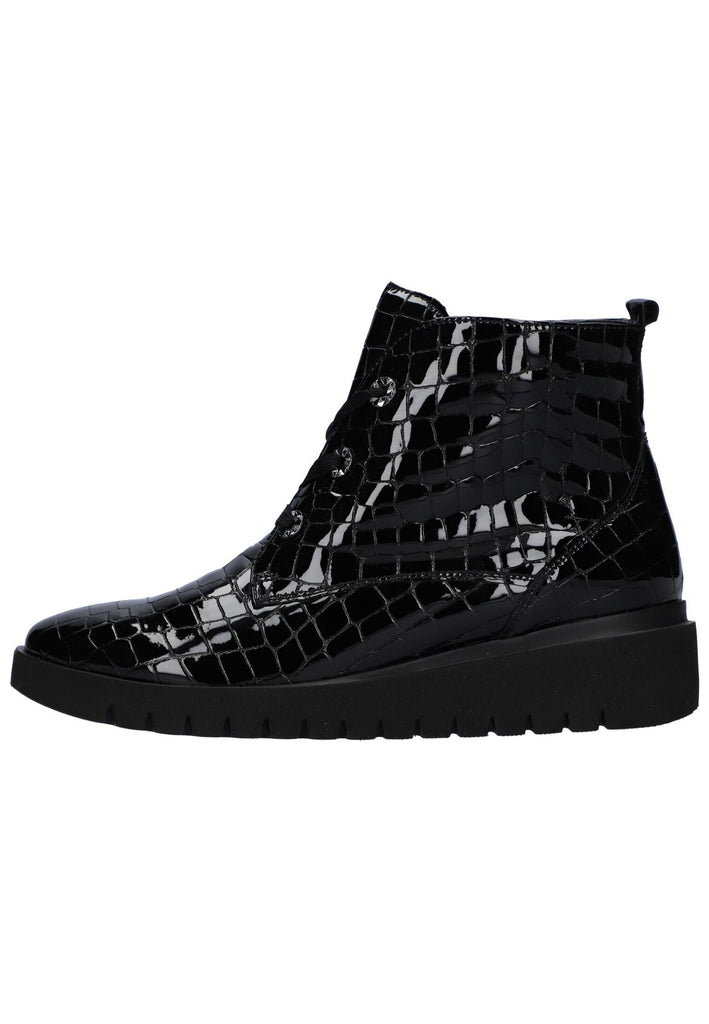 Waldläufer Sneaker Leder Schwarz Warmfutter - surf4shoes