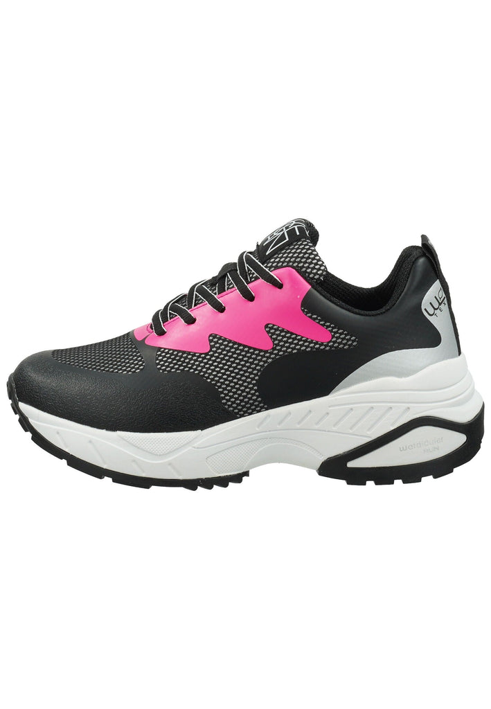 Waldläufer Sneaker Textil Schwarz/Pink - surf4shoes