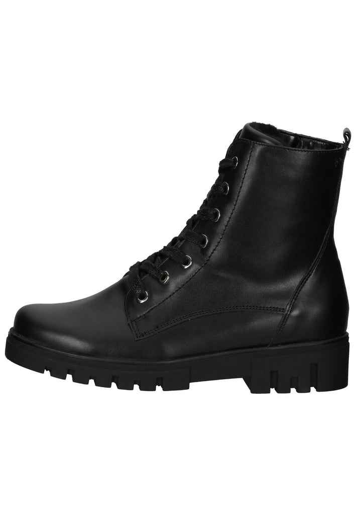 Waldläufer Stiefelette Leder Schwarz - surf4shoes