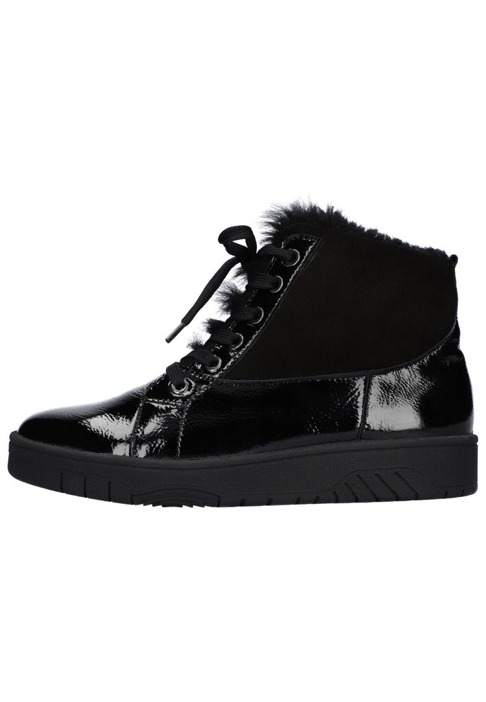 Waldläufer Sneaker Leder Schwarz Warmfutter - surf4shoes