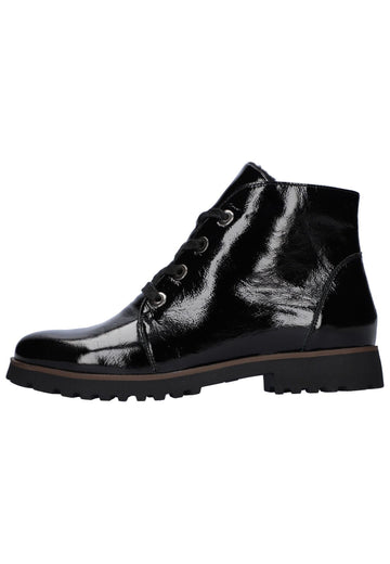 Waldläufer Stiefelette Leder Schwarz - surf4shoes