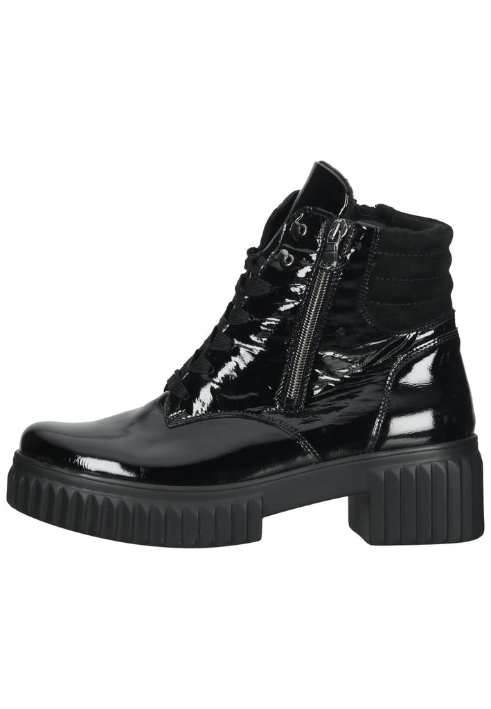 Waldläufer Stiefelette Leder Schwarz - surf4shoes