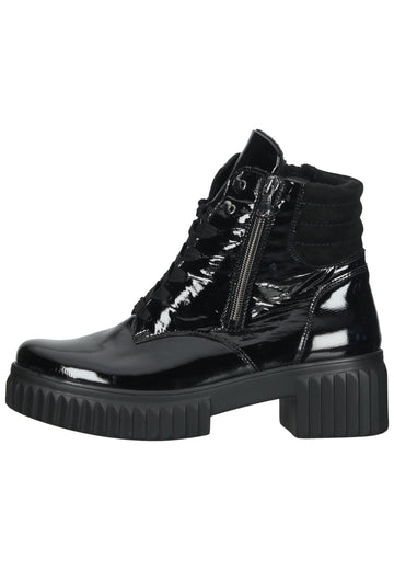 Waldläufer Stiefelette Leder Schwarz - surf4shoes