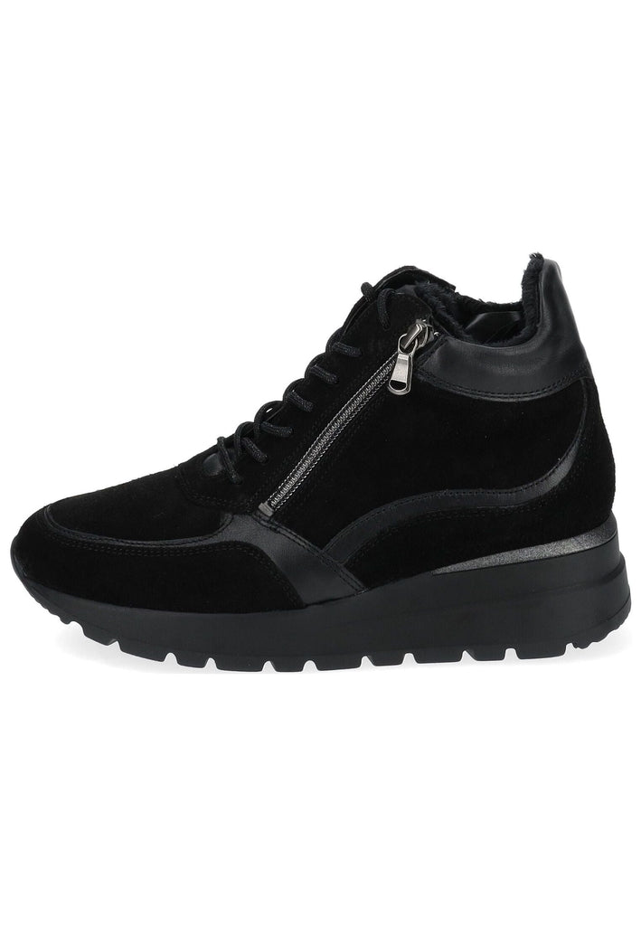 Waldläufer Sneaker Leder Schwarz Warmfutter - surf4shoes