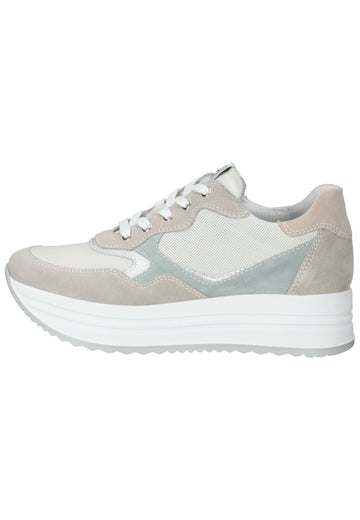 Nero Giardini Sneaker Veloursleder/Textil Beige/Blau - surf4shoes