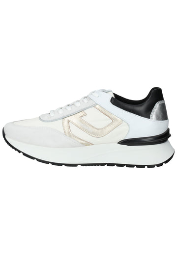 Nero Giardini Sneaker Leder/Textil Weiß/Gold - surf4shoes