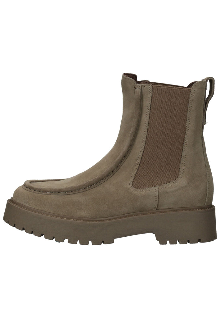 Nero Giardini Stiefelette Veloursleder/Textil Dunkelbeige - surf4shoes