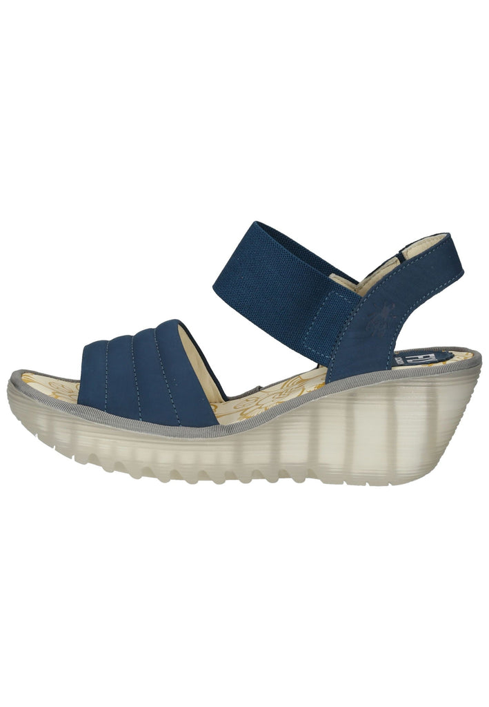 FLY London Sandalen Leder Blau - surf4shoes