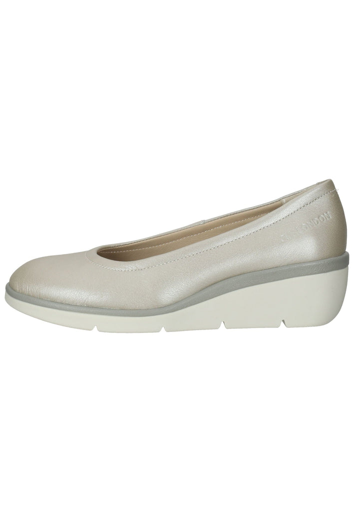 FLY London Ballerinas Leder Silber - surf4shoes