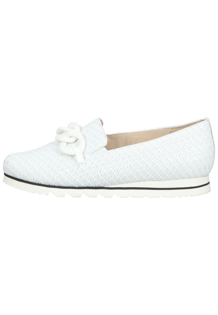 HASSIA Slipper Leder/Textil Weiß - surf4shoes
