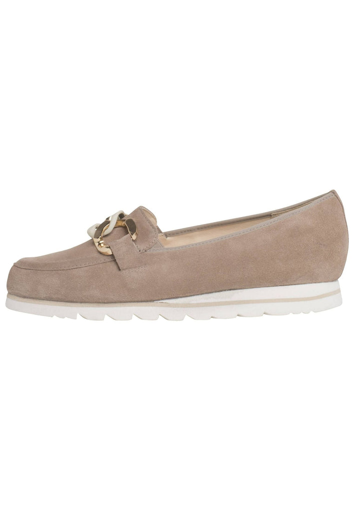 HASSIA Slipper Veloursleder Hellbraun - surf4shoes