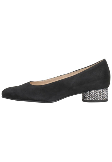 HASSIA Pumps Leder Schwarz/Weiß - surf4shoes