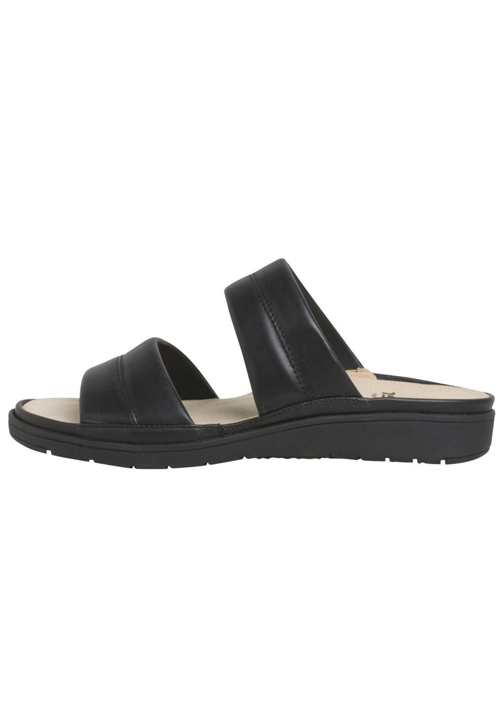 Ganter Pantoletten Leder Schwarz - surf4shoes
