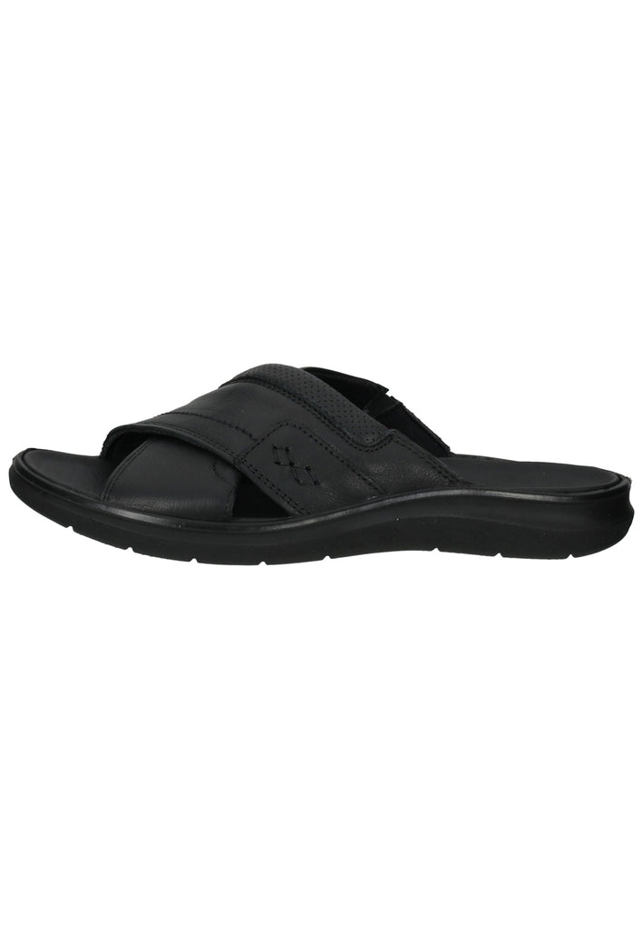 IMAC Pantoletten Leder Schwarz - surf4shoes