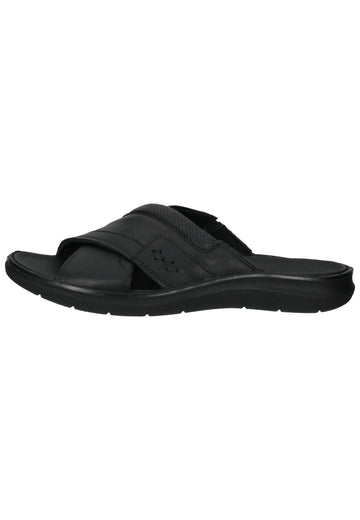 IMAC Pantoletten Leder Schwarz - surf4shoes