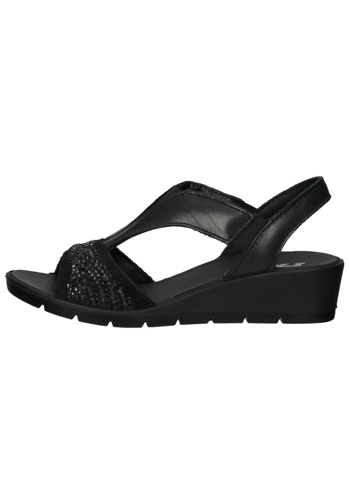 IMAC Sandalen Leder/Textil Schwarz/Schwarz - surf4shoes