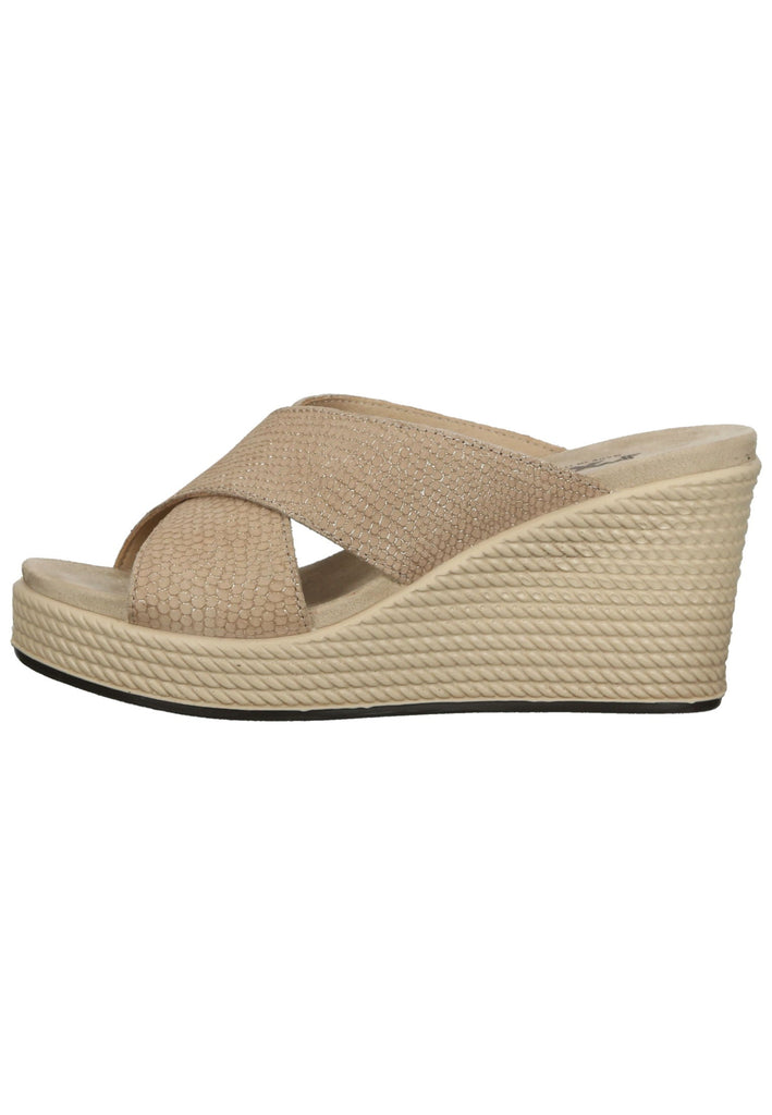 IMAC Pantoletten Leder Beige - surf4shoes