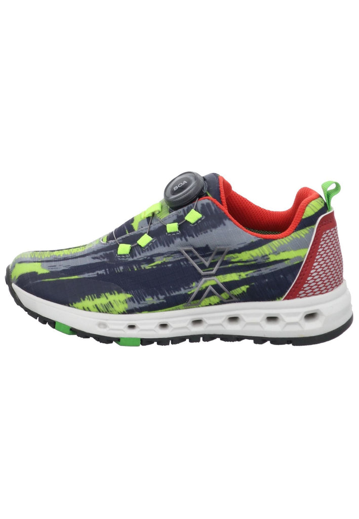 VADO Sneaker Textil Grau/Grün - surf4shoes
