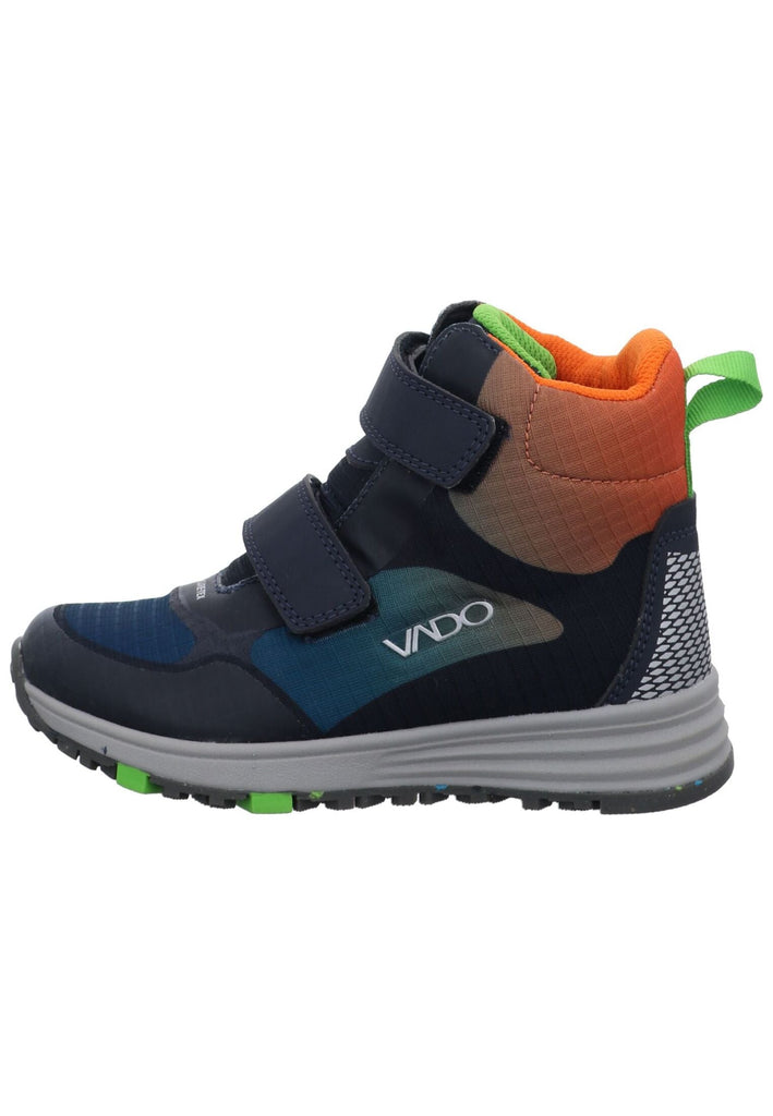 VADO Stiefelette Lederimitat/Textil Blau Warmfutter - surf4shoes