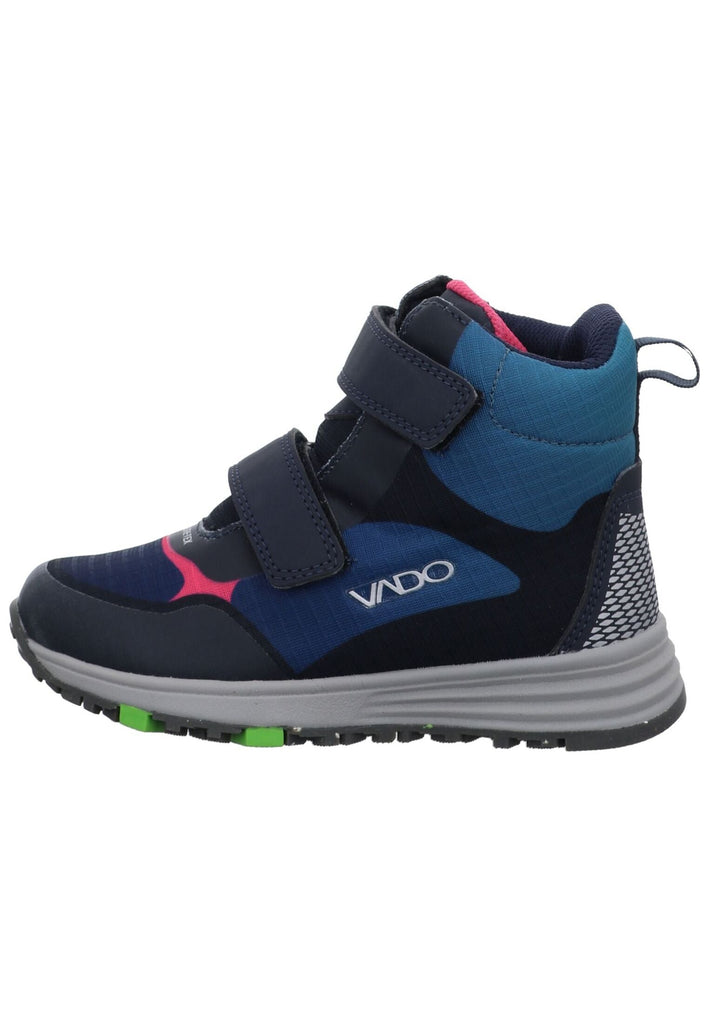 VADO Stiefelette Lederimitat/Textil Blau Warmfutter - surf4shoes