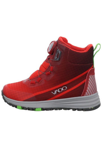 VADO Stiefelette Lederimitat/Mesh Rot Warmfutter - surf4shoes