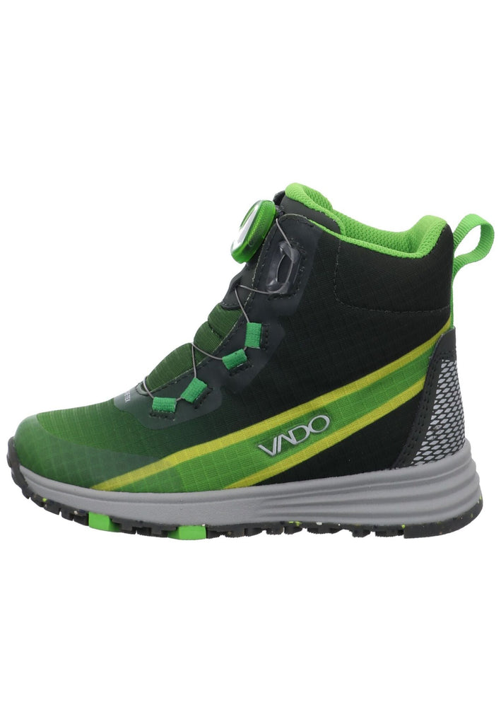 VADO Stiefelette Lederimitat/Mesh Grün Warmfutter - surf4shoes