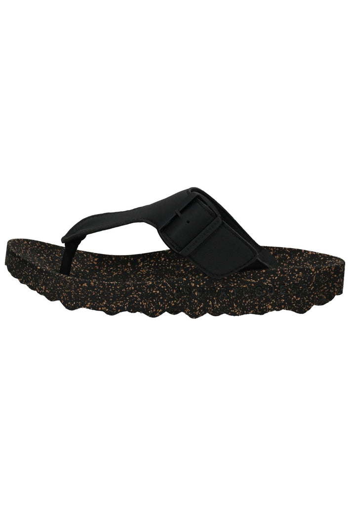 ASPORTUGUESAS Pantoletten Textil Schwarz - surf4shoes