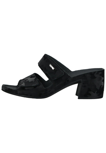Vital Pantoletten Glattleder Schwarz - surf4shoes