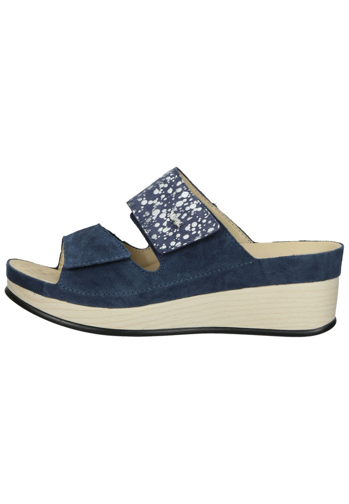 Vital Pantoletten Veloursleder Blau - surf4shoes
