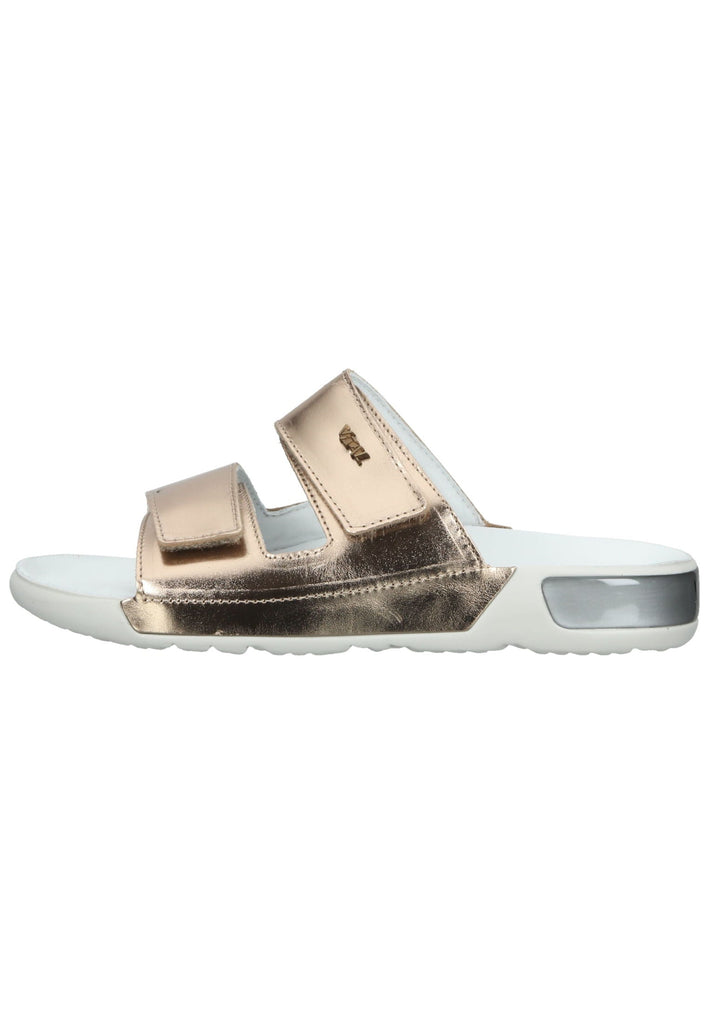 Vital Pantoletten Glattleder Rosegold - surf4shoes