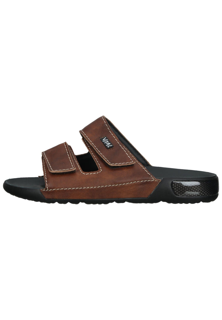 Vital Pantoletten Nappaleder Tabak - surf4shoes