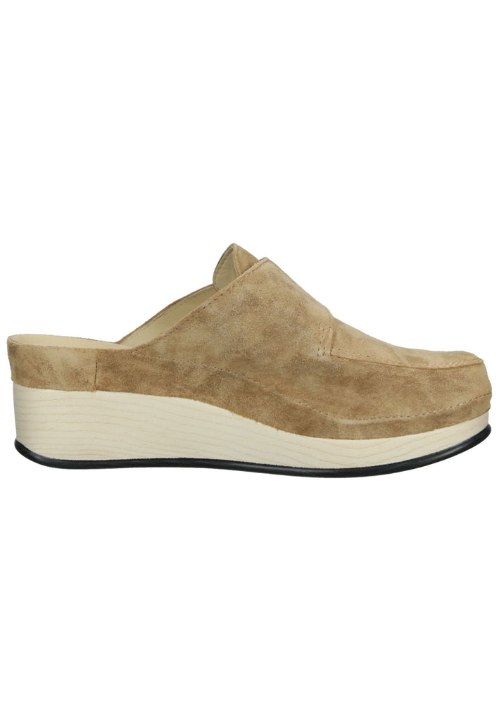 Vital Pantoletten Veloursleder Braun - surf4shoes