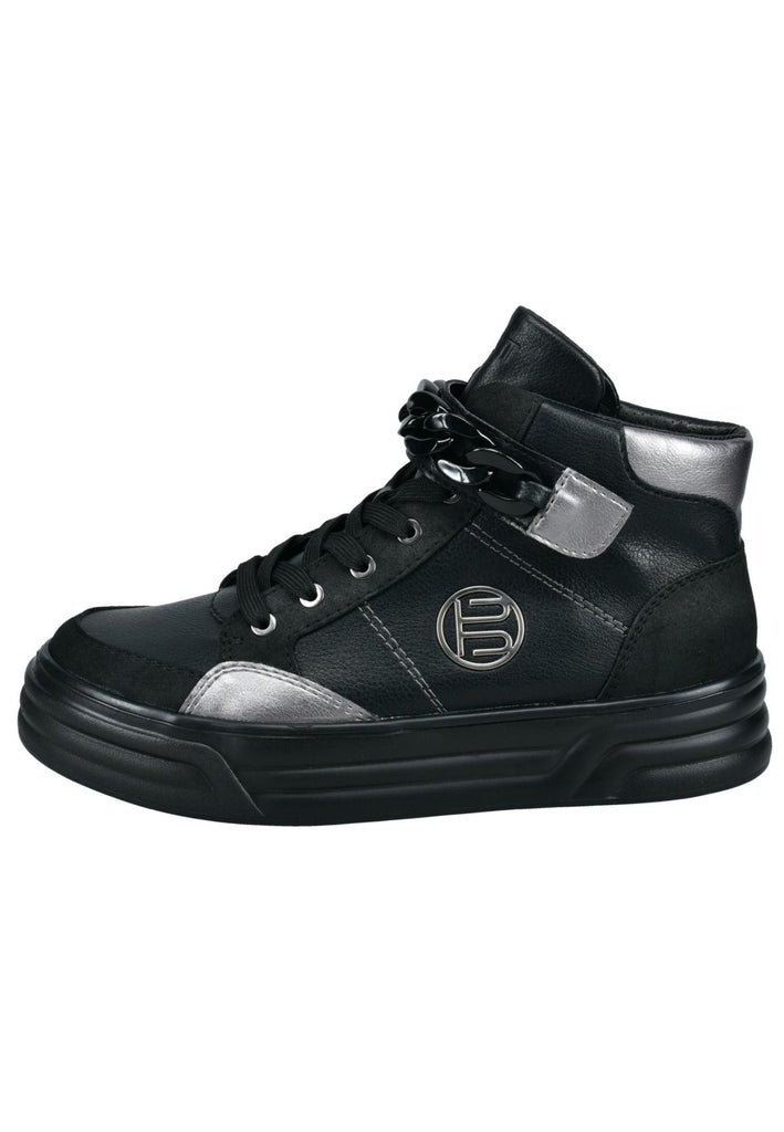 Bagatt Sneaker Nappaleder Schwarz/Silber - surf4shoes