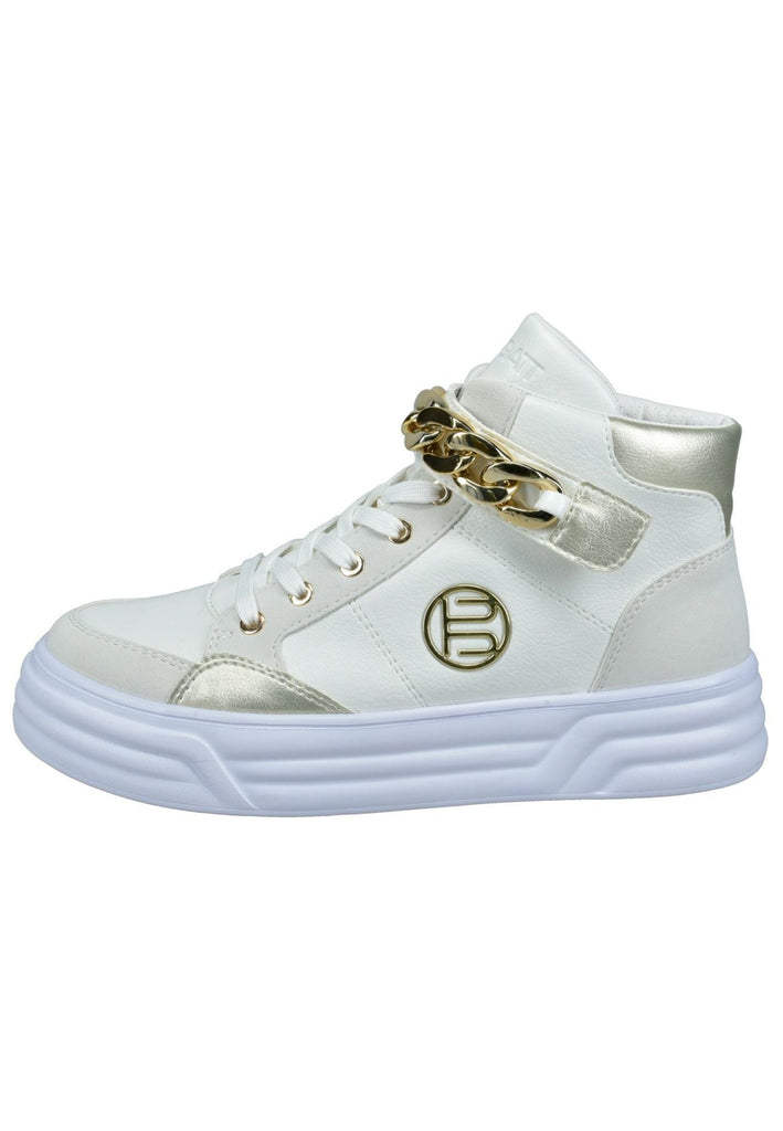 Bagatt Sneaker Nappaleder Weiß/Gold - surf4shoes