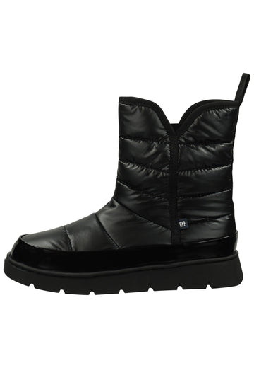 GAP Stiefelette Lederimitat/Textil Schwarz Warmfutter - surf4shoes