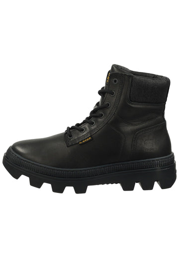 G-Star Stiefelette Nubukleder/Textil Schwarz - surf4shoes