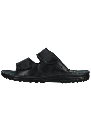Hush Puppies Pantoletten Leder Schwarz - surf4shoes