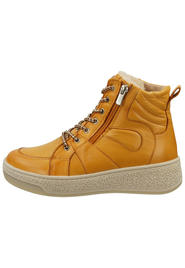 Hush Puppies Stiefelette Leder Gelb Warmfutter - surf4shoes